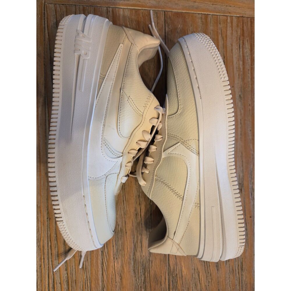 Women's Nike Air Force 1 PLT.A.FORM, Fossil/Sail/Summit White, Size 9 DJ9946-200